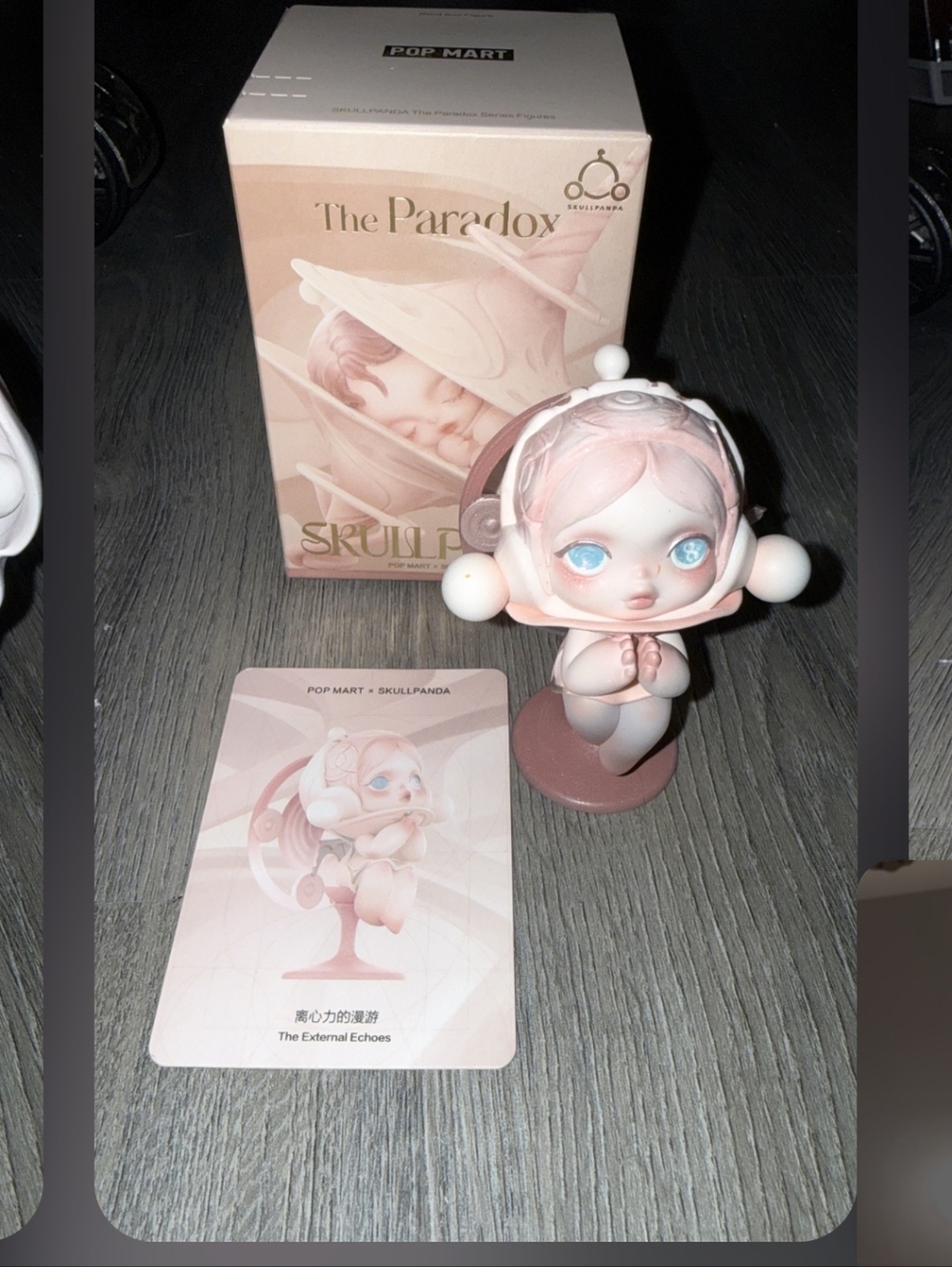 Pop Mart Skullpanda 'The Paradox' Vinyl Figure - Pastel Pink & Cream